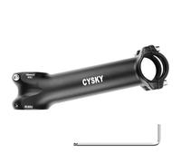 CYSKY 31,8 Potence de vélo 140mm 150mm Extra Longueur 7/12/17/25 Degrés pour vélo de Route, VTT, Gravel, Hybride, ebike (12 degrés, 140mm)