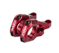 CYSKY 31,8mm Direct Mount Potence VTT, 2 pièces légères et fendues pour fourches à double couronne (Rouge)