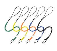 CYSKY 5 Pièce Cordon de Sécurité les Outils pour Travaux en Hauteur, Rétractable Lanière à Outils avec Mousqueton à écrou en Aluminium, Limite de Poids Maximum 13,6KG / 30LBS (Colorée)