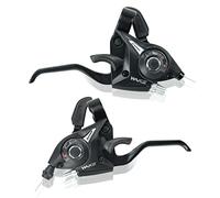 CYSKY Manettes de Vitesse 3x7 / 3x8 Vitesses VTT Vélo Frein Shifter, Levier de Vitesse Gauche Droite avec Indicateur de Vitesse et Câble de Frein pour Vélo de Montagne et de Route (3 x 8 Vitesses)