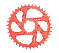 CYSKY Plateau à montage direct 32T 34T 36T 38T 40T 3 mm Dents étroites larges CNC 7075 Pédalier pour pédalier SRAM GXP (rouge, 38T)