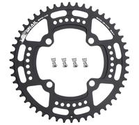 CYSKY Plateau de vélo 104 BCD 40 42 44 46 48 50 52 Dents Narrow Wide Mono Plateau VTT avec boulons de pignon pour vélo de Route, VTT, Gravel, BMX, Ebike (Noir, 50 Dents)