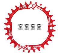 CYSKY Plateau Large et étroit 104BCD 30T Vélo Plateau Simple pour 9 10 11 Vitesses, idéal pour la Plupart des vélos de vélo de Route, vélo de Montagne, vélo de Montagne BMX (Rouge)