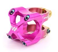 CYSKY Potence VTT Diamètre 35mm, Longueur 35 mm Potence de vélo pour Collier de Guidon de 35mm Tube de Direction 1-1/8 pour vélo de Montagne, e-MTB, Downhill, Freeride, Gravel (Rose & Or)