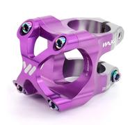 CYSKY Potence VTT Diamètre 35mm, Longueur 35 mm Potence de vélo pour Collier de Guidon de 35mm Tube de Direction 1-1/8 pour vélo de Montagne, e-MTB, Downhill, Freeride, Gravel (Violet & Titane)