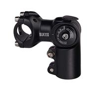 CYSKY Potence VTT Réglable 31,8 60mm/80mm/93mm 0-90 Degrés Réglable Potence de Vélo de Montagne Potence de Guidon pour VTT vélo de Route BMX Ville Cyclisme (Noir, 60mm)