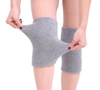 Cysocool 1 paire de genouillères en coton épais pour l'hiver - Thérapie contre l'arthrite - Soulagement de la douleur au genou - Genouillères thermiques - Manches - Pour vélo et moto