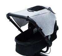 Cysocool Pare-soleil universel pour landau, landau, landau, poussette, protection contre les UV, bloque 99 % des rayons UV, store occultant pour aider bébé à faire la sieste | Fenêtre supérieure de