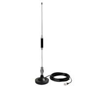 CYSSJF Antenne CB (27 MHz, Ht 67cm) Longue Portée | Compatible avec CiBi Président, Midland, Uniden | avec Socle Magnétique(Ø95 mm), Câble RG58 (5 m, 50 Ω), Fiche UHF PL259