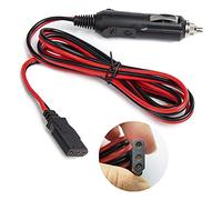 CYSSJF Cordons d'Alimentation CB (3 Broches-12V-1,5m) | Avec Prise Allume-Cigare | Pour CB President/Midland/Superstar/Galaxy| Avec Porte Fusible 10A &Fils de Cuivre de Calibre 16 (Universel/1PC)
