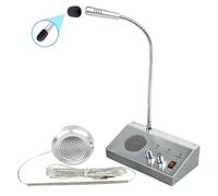 CYSSJF Interphone de fenêtre Anti-interférence Microphone d'intercommunication à double sens Interphone de verre pour guichet de banque, guichet d'hôpital, station-service, guichet de vente de billets