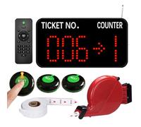 CYSSJF Système d'appel de file d'attente multi-compteurs | Boutons d'appel +Affichage des nombres+Distributeur de billets(3+1+1) | Gestion de file d'attente, Calling Queuing Client au bon compteur