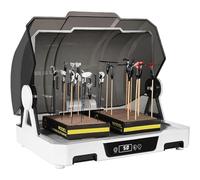 CYTBEK Kit de Cabine de pulvérisation de l'aérographe Professionnel, boîte de séchage silencieuse avec minuteur à écran Tactile, Filtre à Odeur et température réglable, idéal pour la Peinture modèle