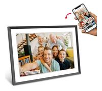 Cytem Cadre photo numérique 10,1" - Wi-Fi avec logiciel FrameO - 32 Go - Détecteur de mouvement - Rotation automatique de l'image - Écran IPS 16:10 1280 x 800 - Écran tactile - Noir et blanc