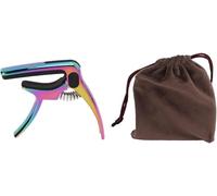 CYTGOUPER Capodastre en métal pour guitare, avec support de médiator et réglage de la hauteur de tonalité, 7,3 x 8,5 x 1,3 cm, capodastre universel pour guitare acoustique, guitare électrique, ukulélé