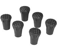CYTGOUPER Lot de 6 embouts de bâtons de marche en PVC - Accessoire de rechange pour bâtons de marche - Embouts de protection pour la plupart des bâtons d'alpinisme et de randonnée