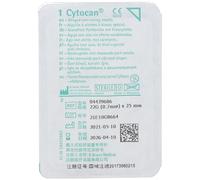 Cytocan® Aiguille pour chambre implantable 22 G 25 mm Canule 1 pc(s)