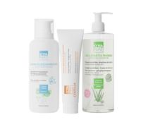 CYTOLNAT TRIO CONFORT - Routine Complète Peaux Sensibles - Gel Lavant, Soin Centella Apaisant et Baume Réparateur - Lot de 3 Soins Dermocosmétiques