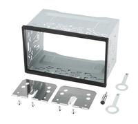 CYUaoao Cadre Autoradio 2DIN Universel Cadre Double Métal Support avec Accessoires De Montage Double DIN Cadre Métal Radio Auto Cadre pour Double Din Autoradio Voiture Lecteur DVD GPS Navigation