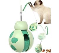 CyunCmay Jouet Chat Interactif, Jouet pour Chat Interieur, Jouet Chaton Tumbler avec Baguette de Taquin, Jouet Distributeur Croquettes Chat, Cadeau Chat pour l'exercice/Le Soulagement de L'ennui