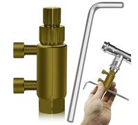 CYUXING Extracteur de Filetage de Valve cassée, Outil d'extraction de Filetage de Tuyau cassé, Outil de Retrait de Robinet en Acier 45, kit de clé à vis dénudée Facile à Retirer pour 1/2"/ 3/4"/ 1"