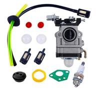 CYWVYNYT Kit de carburateur pour débroussailleuse, kit de 12 accessoires de carburateur comprenant carburateur, bougie d'allumage, tuyau d'huile, filtre à carburant et plus encore, kit de carburateur