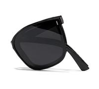 Cyxus Lunettes de soleil pliables légères TR90 polarisées UV 400 pour conduite, pêche, voyages, 23 noires, m