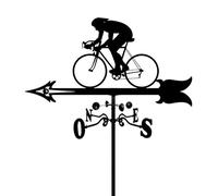 CYXZX Girouette Cycliste sur Le Toit Girouette créative Indicateur de Direction du Vent pour Le Montage dans Le Jardin Décoration de la Cour (Size : Large Size)