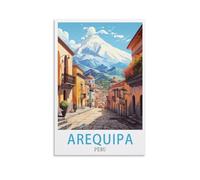 CYYHGEE Arequipa Poster de voyage vintage Pérou 30 x 45 cm Décoration murale