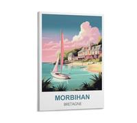 CYYHGEE Poster de voyage vintage Morbihan Bretagne - 20 x 30 cm - Décoration murale pour salon