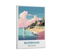 CYYHGEE Poster de voyage vintage Morbihan Bretagne - 30 x 45 cm - Décoration murale pour salon