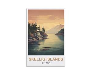 CYYHGEE Poster sur toile vintage Îles Skellig Irlande 20 x 30 cm