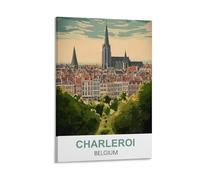 CYYHGEE Poster vintage sur toile Charleroi Belgique 40 x 60 cm pour décoration d'intérieur