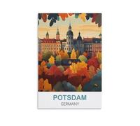 CYYHGEE Poster vintage sur toile Potsdam Germany - Décoration murale d'intérieur - 50 x 75 cm