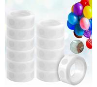 CYZBL 16 Rouleaux Amovible Autocollant Adhésif, 1600 Pièces Points de Colle Double Face, Bandes Adhésif pour Caîne de Ballon, Points de Colle de Ballon Amovible pour Anniversaires Mariages