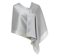 CYZLANN Écharpes pour femmes, 100 % soie, longues écharpes légères pour femmes, gris, taille unique