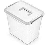 CZ boîte antibactérienne 30,0 l 39x29x35cm, poignée, transp.plastique