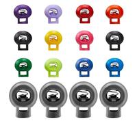 CZ Store ✮MARQUE FRANCAISE arrets de cordon|LOT DE 12 PCS|✮✮GARANTIE A VIE✮✮-stop cordon forme ronde pour camping/vetements/activite plein air/randonnee/lacets/sac a dos-bloque cordon plastique (12)