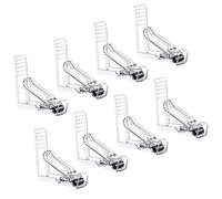 CZ Store®-✮Marque Française✮-Pince Nappe|Lot de 8|✮✮Garantie A Vie✮✮-Fixe Nappe avec Clip à Ressort-Pince Nappe Exterieur en Plastique avec Attache Durable et Solide- Pince Nappe Transparent (8 PCS)