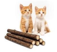 CZ Store®Matatabi|Lot de 6|✮Marque Française✮Garantie A Vie cataire/Catnip Bio Naturel pour Chat/Protection Soins dentaires-Herbe, goût Menthe Lutte Contre Mauvaise haleine-Jouet