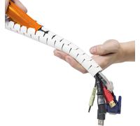 CZ252.5W Cable Sleeve with Threaded Tool,Organizing Cables ¿ Diameter 25 mm,Length 2.5 m ¿ White