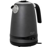 Czajnik Adler | AD 1295g SS | Elektryczny | 2200 W | 1,7 L | Stal nierdzewna | Podstawa obrotowa 360° | Szary