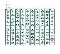 CZAKOMIX 20 Pochoirs De Peinture Réutilisables Pour Visage Et Corps -Idéaux Pour Maquillage Artistique,Tatouages Temporaires Et Décoration Pochoir Pour Peinture Murale Pochoirs De Tatouage Temporaire