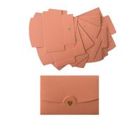 CZAKOMIX 40 PCS Mini Envelopes, Petite Enveloppe Mariage,Enveloppe Cadeau,Avec Boucle En Forme De Cœur,Pour Les Invitations,Les Mariages,Les Cartes-Cadeaux Diy,Noël Et La Saint-Valentin(Rose)