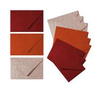 CZAKOMIX Enveloppe-24 Pcs, 16.5 * 11cm Enveloppe Cadeau, 3 Couleurs,Enveloppe Couleur, Convient Pour Noël, La Saint-Valentin, Invitation (Rose, Orange, Rouge, Autocollants Et Cartes Non Inclus)