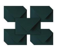 CZAKOMIX Enveloppes Vertes-15 Pièces 16.5*11cm Enveloppe Flip Classique-Vert Foncé-Mini Enveloppes,Sans Fenêtre,Pour Mariage,Invitations,Cartes De Vœux(Carte Et Autocollant Non Inclus, Pas De Colle)
