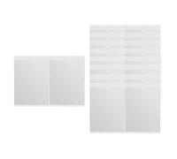 CZAKOMIX Pochettes Adhésive Transparente, 16 Pcs Porte-Étiquettes Autocollants 15.5*21.8CM, Pochette Autocollant, avec Ouverture sur Le Dessus, pour Maison Bureau École