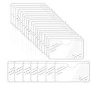 CZAKOMIX Pochettes Adhésive Transparente, 56Pcs Porte-Étiquettes Autocollants 6 * 10cm, Pochette Autocollant, avec Ouverture sur Le Dessus, pour Maison Bureau École