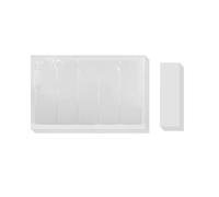 CZAKOMIX Pochettes Adhésive Transparente,60 Pcs Porte-Étiquettes Autocollants 7.5×2.5CM,Pochette Adhésive Carte de Visite,Porte-Cartes Adhésif pour Cartes D'Index,Pour Organiser Et Protéger Les Cartes