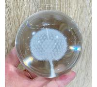 CZAOINCU Boule de Pissenlit en Cristal Boule de Verre décoration de la Maison Accessoires Globe Bijoux Pierre de Reiki Collecte à Domicile